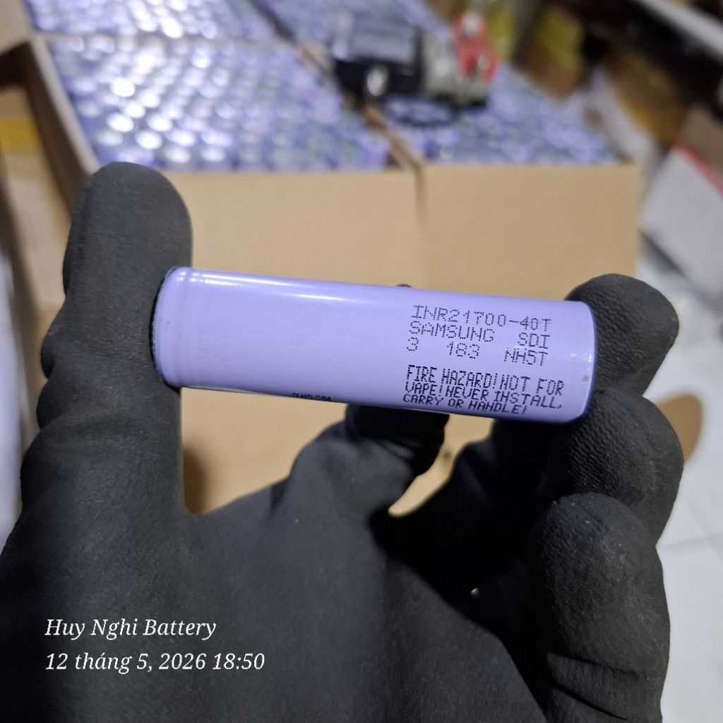 21700 SamSung 40T - 21700 Hàng Tháo Khối, Mã Số 3, Nội Trở 10-11mr,  Dòng Xả 45A