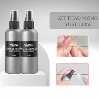Xịt tháo móng YOSI 100ml - Chai xịt gỡ móng giả siêu nhanh chuyên dụng làm nail