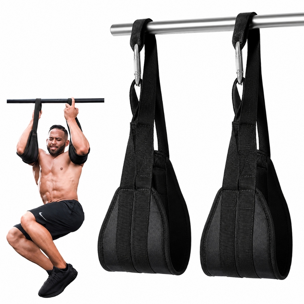 AB Straps Treo Xà Tập Bụng Loại Dầy – Đai Móc Tay Hỗ Trợ Hanging Leg Raise, Tập Core & Cơ Bụng