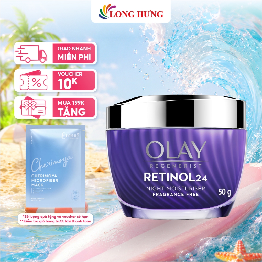 Kem dưỡng trẻ hóa da ban đêm Olay Regenerist Retinol 24 Night Moisturiser (50g)