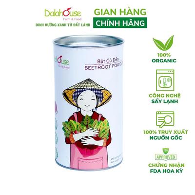 Bột củ dền nguyên chất Dalahouse bổ máu, công nghệ sấy lạnh tiêu chuẩn Châu Âu hộp 120 gr