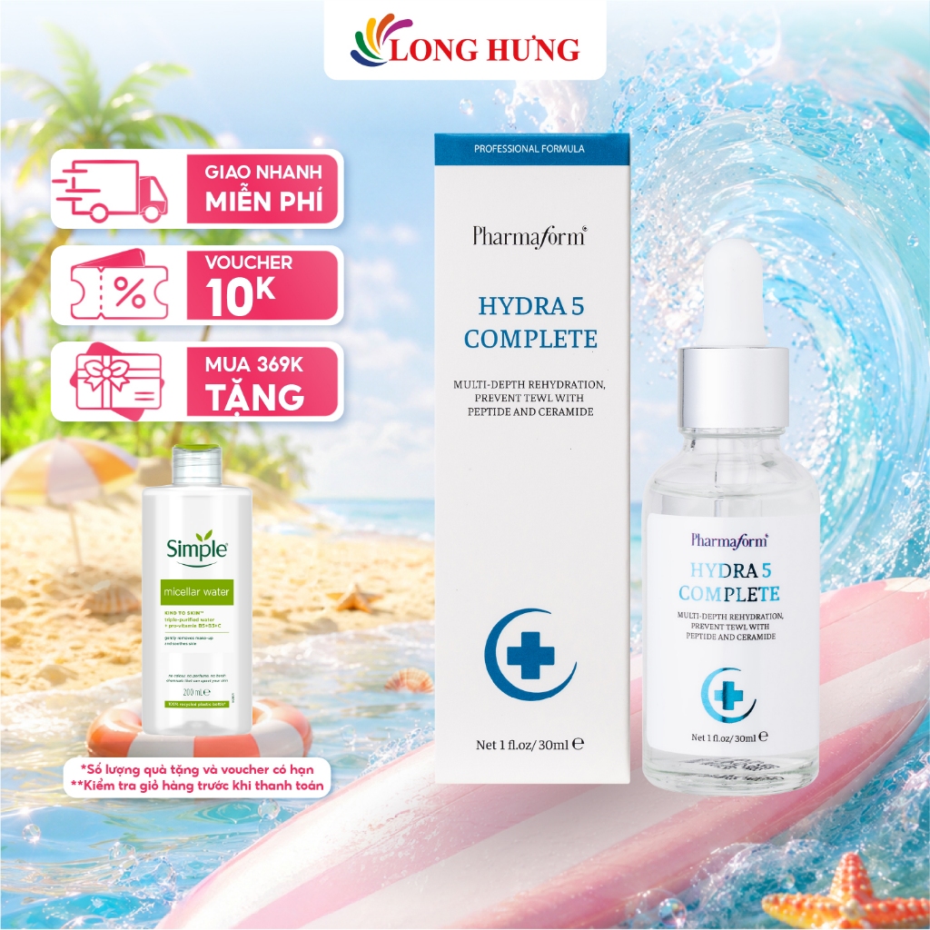 Tinh chất dưỡng ẩm Pharmaform Hydra 5 Complete (30ml)