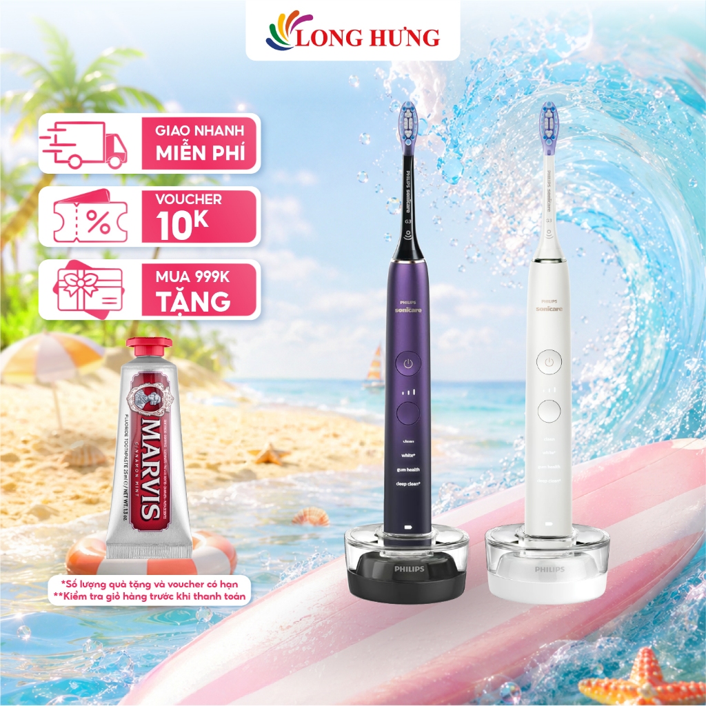Bàn chải điện Philips Sonicare DiamondClean 9000 Series HX9911 - Hàng chính hãng