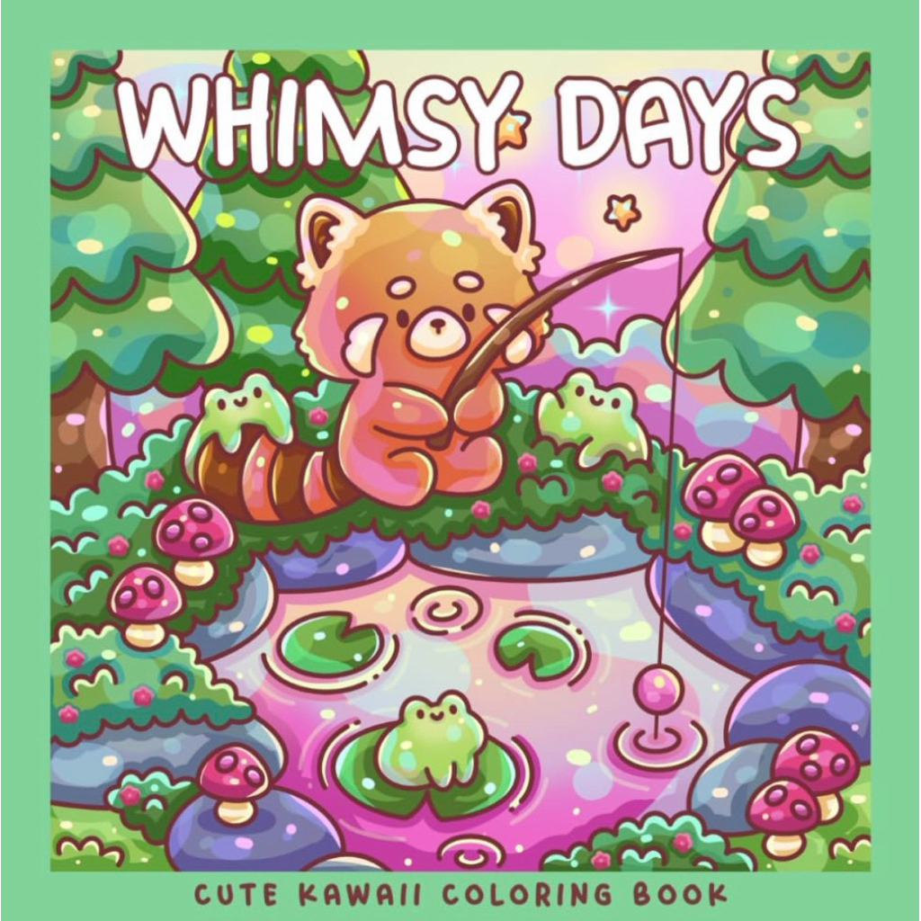 [WHIMSY DAYS] Quyển 32 tranh tô màu đồ chơi giấy ngày kỳ ảo 180gsm