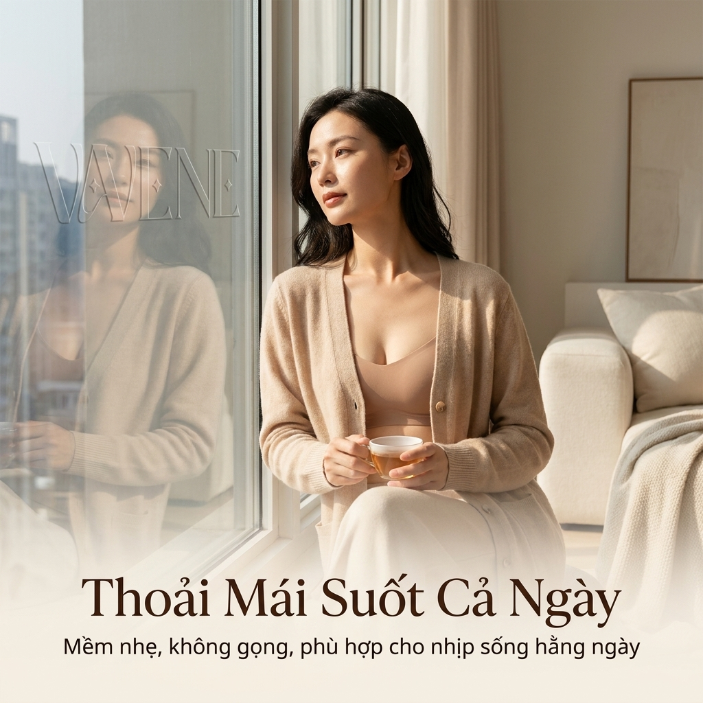 [LOẠI 1] Áo Lót Nữ Vanvene AL158 Áo Su Đúc Cup Ngang, Đệm Mỏng, Không Gọng, Không Viền, Chống Chảy Xệ | BigBuy360 - bigbuy360.vn