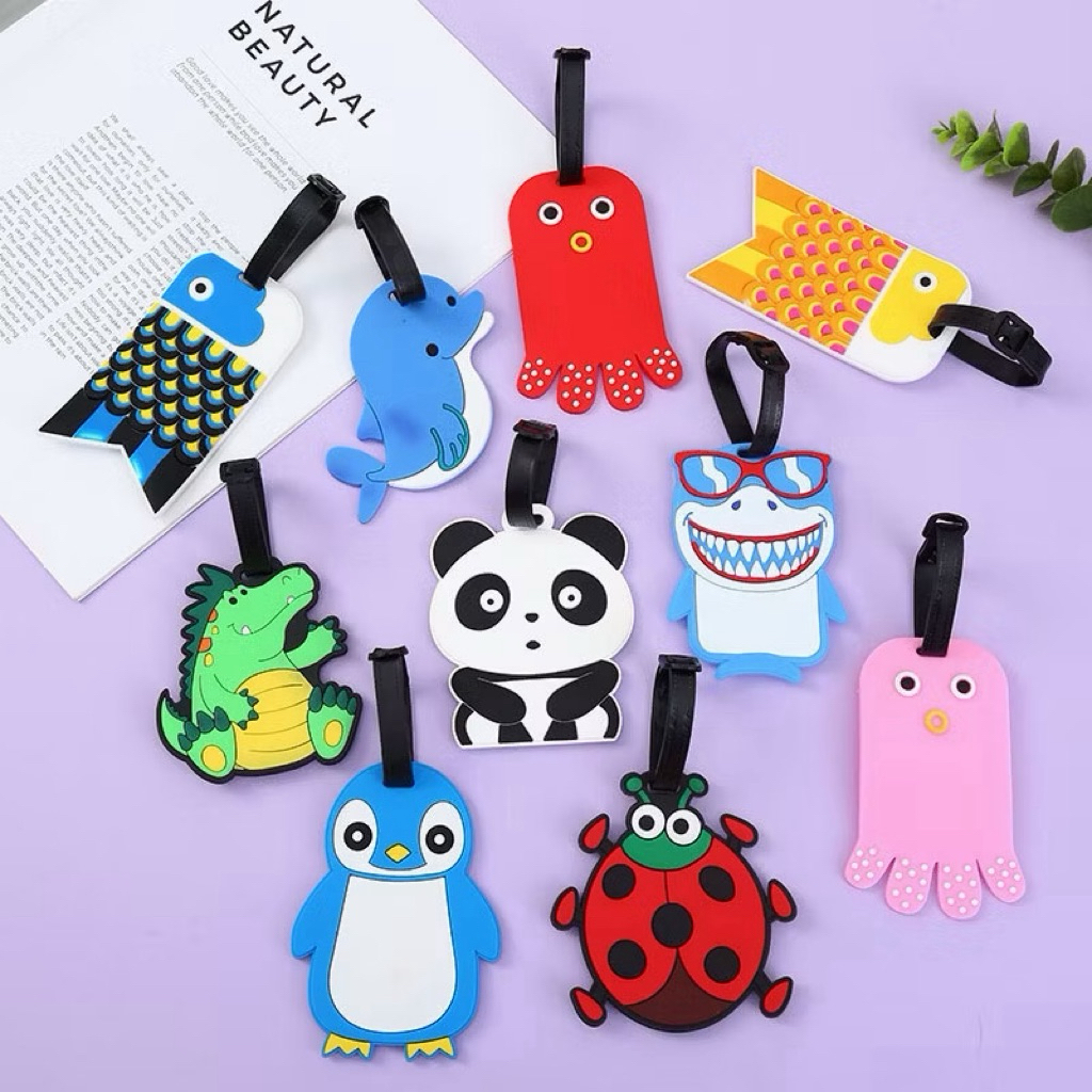 (inbox check mẫu)Tag thẻ treo vali tag vali hoạt hình treo thẻ hành lý vali hàng Quảng Châu hàng dầy