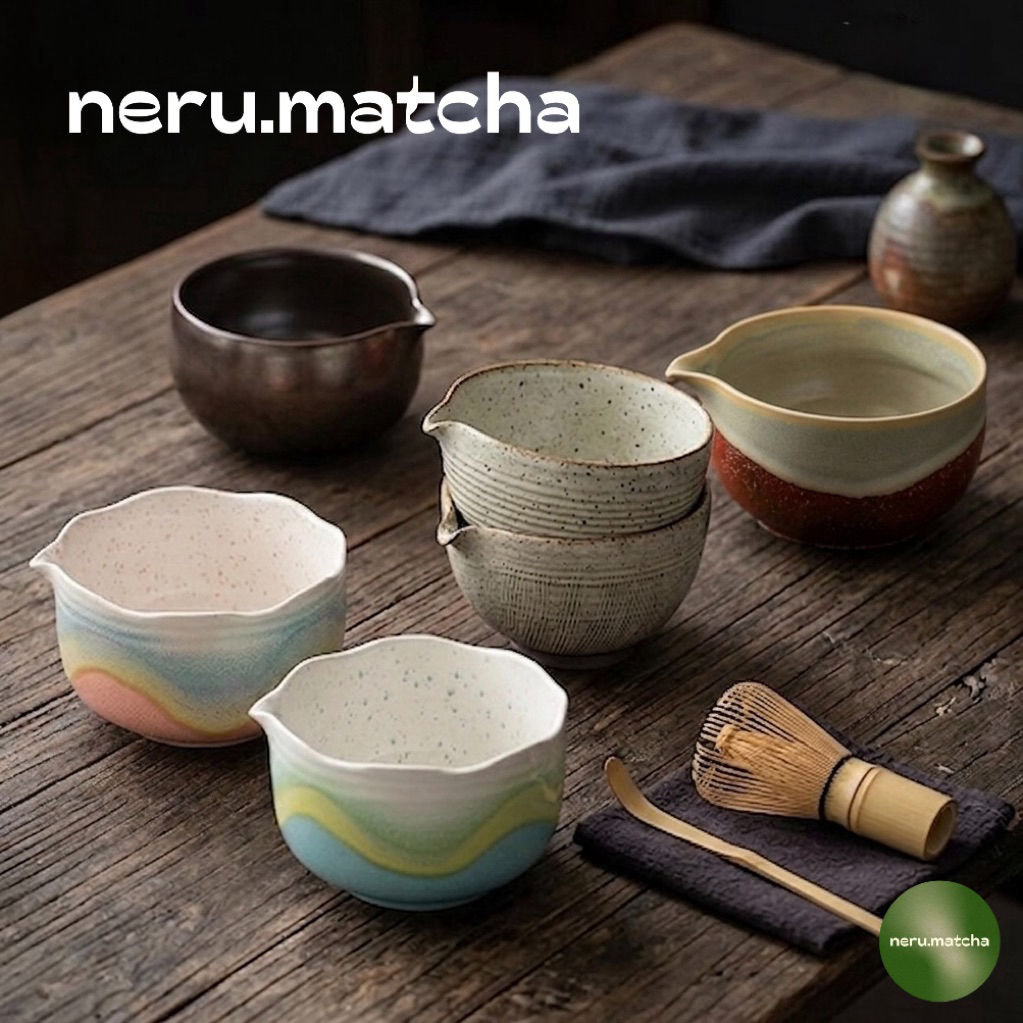 [Tổng hợp] Bát Chawan, Bát pha trà matcha, Bát đánh matcha có vòi rót