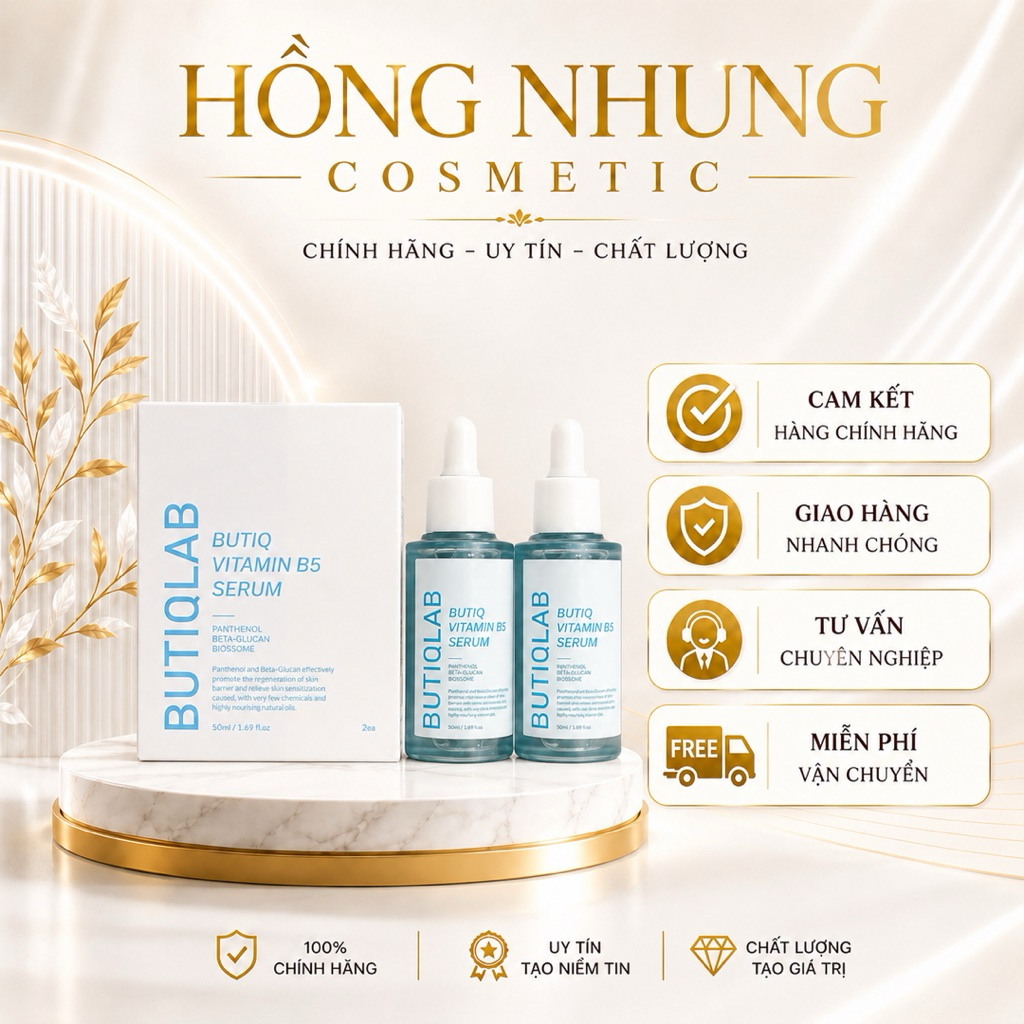 Serum Butiq Lap HA - B5 - Vitamin C Chính Hãng
