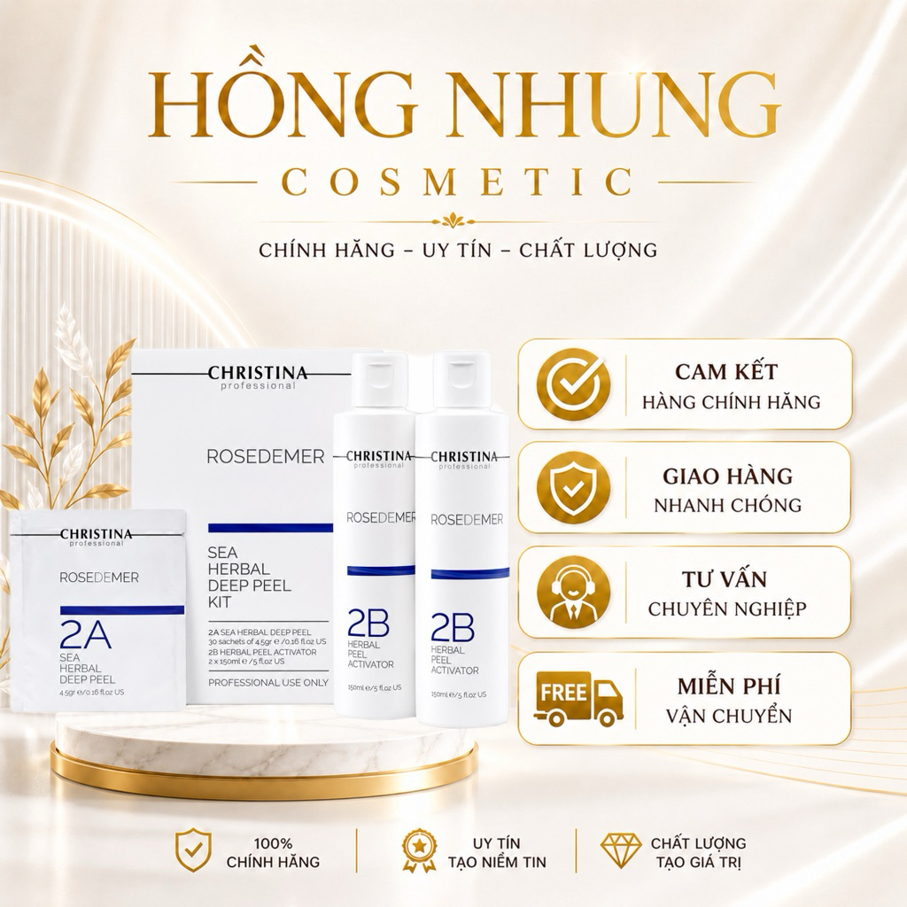 Peel 2A + 2B Christina Giúp Giảm Thâm Và Mụn Mặt Và Dody Lưng Mô,ng