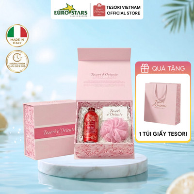 [HOẢ TỐC] Hộp Quà Tặng Sữa Tắm Nước Hoa Tesori d'Oriente Fullsize 500ml Hộp Giấy/Hộp Thiếc & Set Minisize Discovery