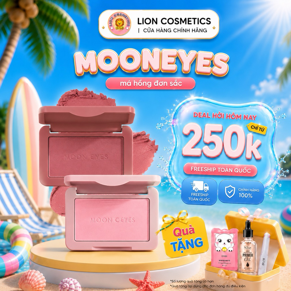 [MOONEYES] Phấn Má Hồng MOONEYES BLUSH Dạng Bột Má Hồng Mooneyes Color Romantic Collector Matte MịnT