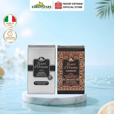 Xà Phòng Hương Nước Hoa Tesori d'Oriente 125g Nhập Khẩu Chính Hãng Ý - Dưỡng Ẩm Mịn Da & Lưu Hương Quyến Rũ Dài Lâu