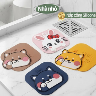 Nắp Silicone đậy cống thoát nước ngăn mùi hôi, ngăn bọ, ngăn tóc rụng đa năng