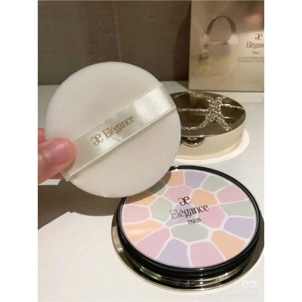 (ELEGANCE) Phấn Phủ Elegance La Poudre Haute Nuance Face Powder màu 01/02/04/05/06/08