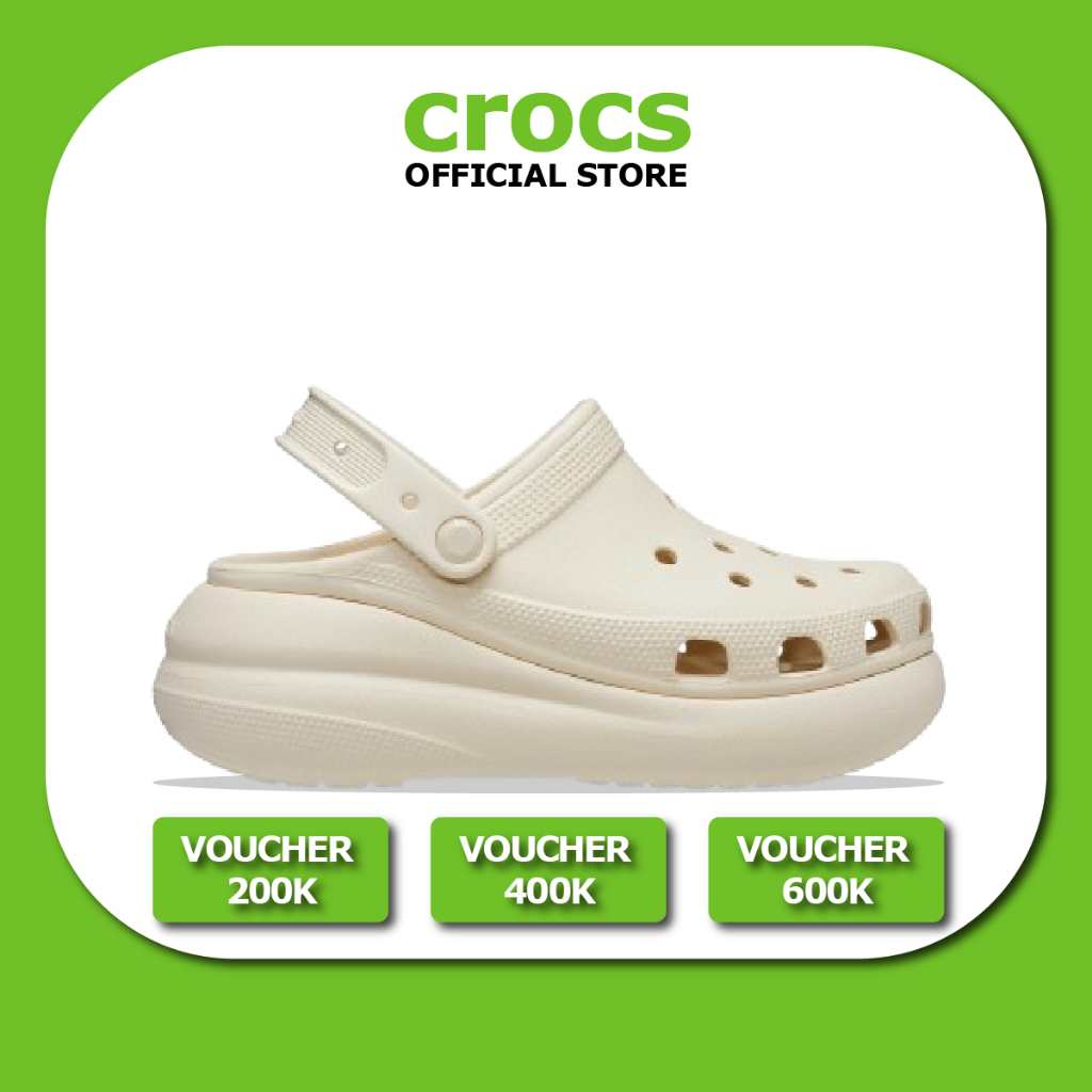 【Chính hãng】 Giày Clog Unisex Crush Classic 'Bone'