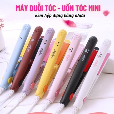 Máy duỗi tóc + uốn tóc Mini tiện lợi.