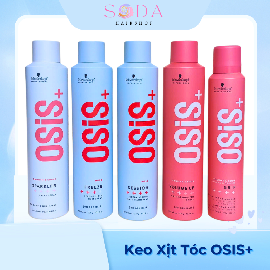 Keo Xịt Tóc, Gôm Xịt Tóc OSiS+ Schwarzkopf L0 L3 L4 - Chính Hãng