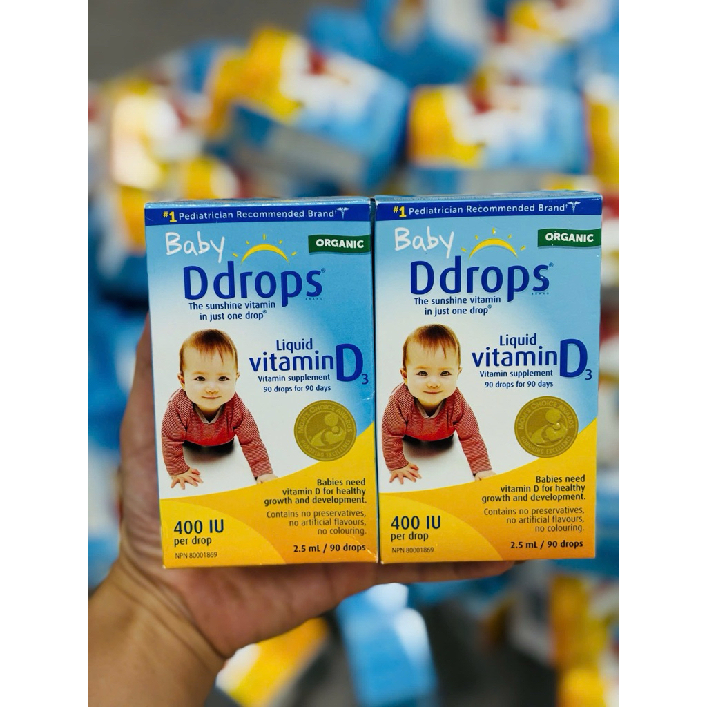Drops Vitamin D3 ddrop cho bé 90 giọt của Mỹ