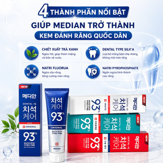 Kem Đánh Trắng Răng MEDIAN 93% Tooth-Paste 120gr