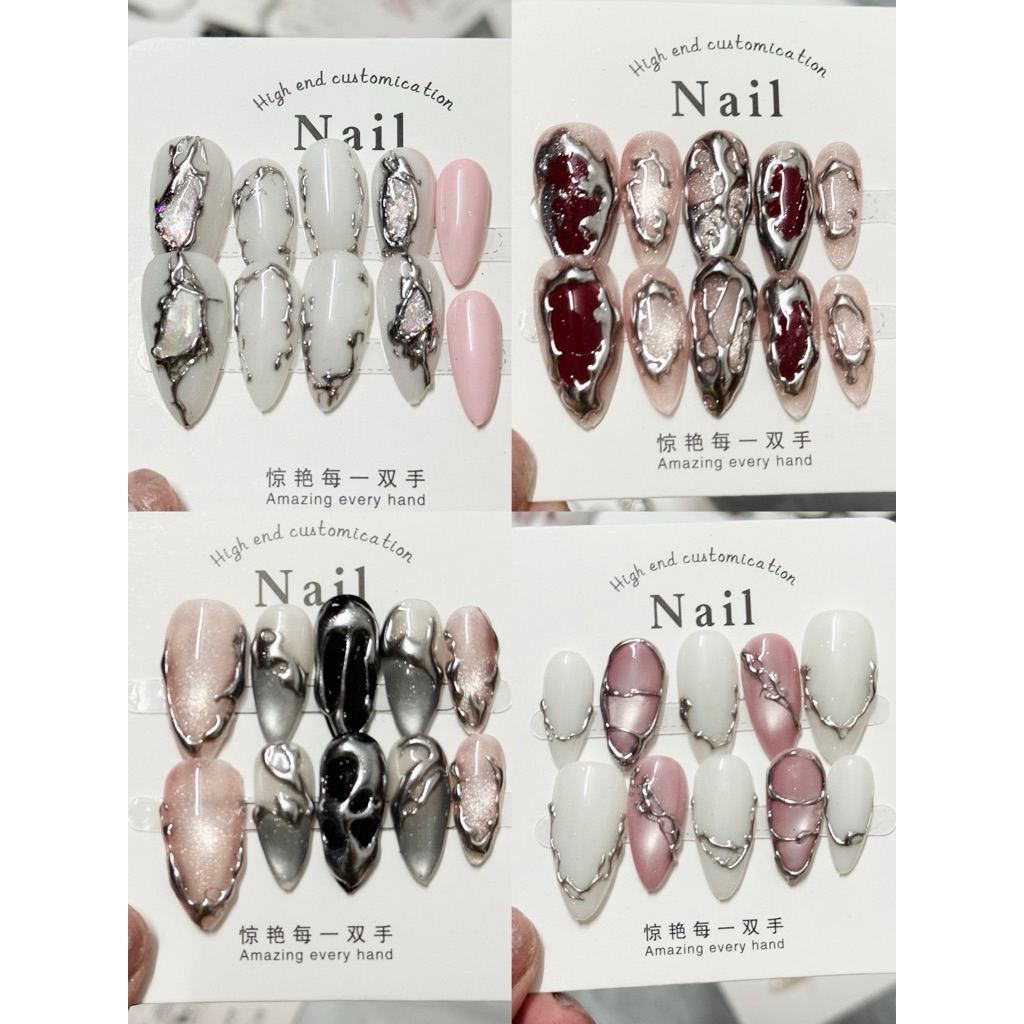 Nailbox Freesize Handmade Đính Charm Hot Trend NB01