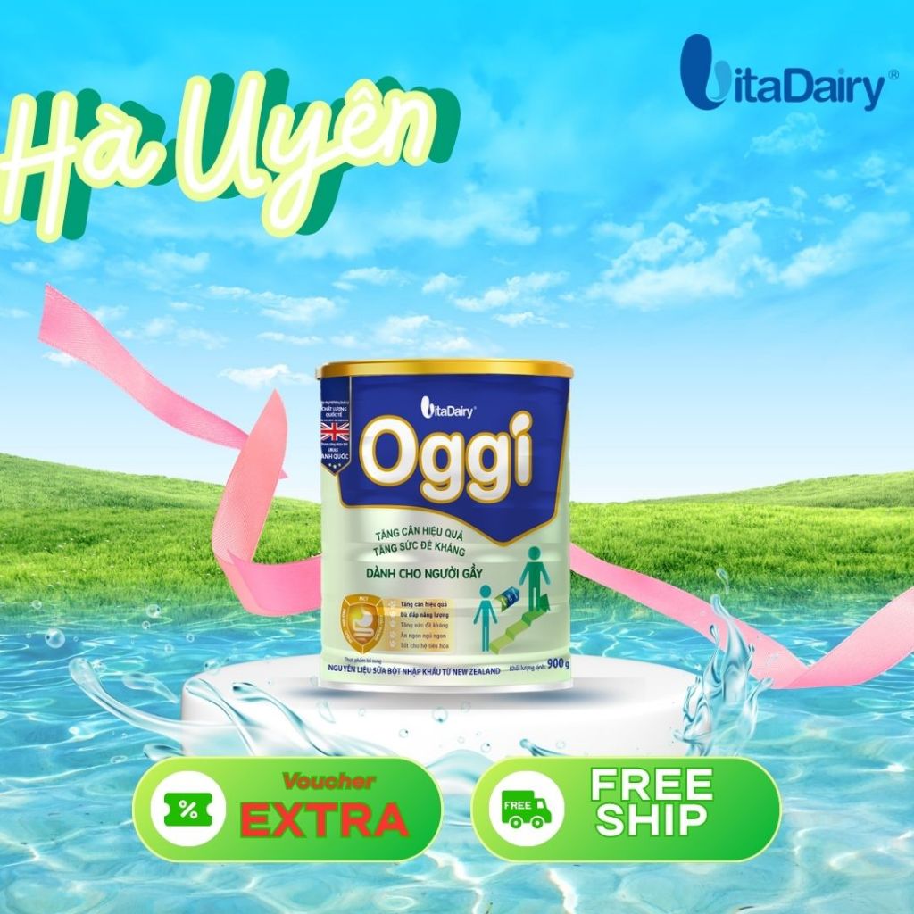 Oggi người gầy, sản phẩm cho người biến ăn, kém hấp thu, hổ trợ lên cân Vitadairy.