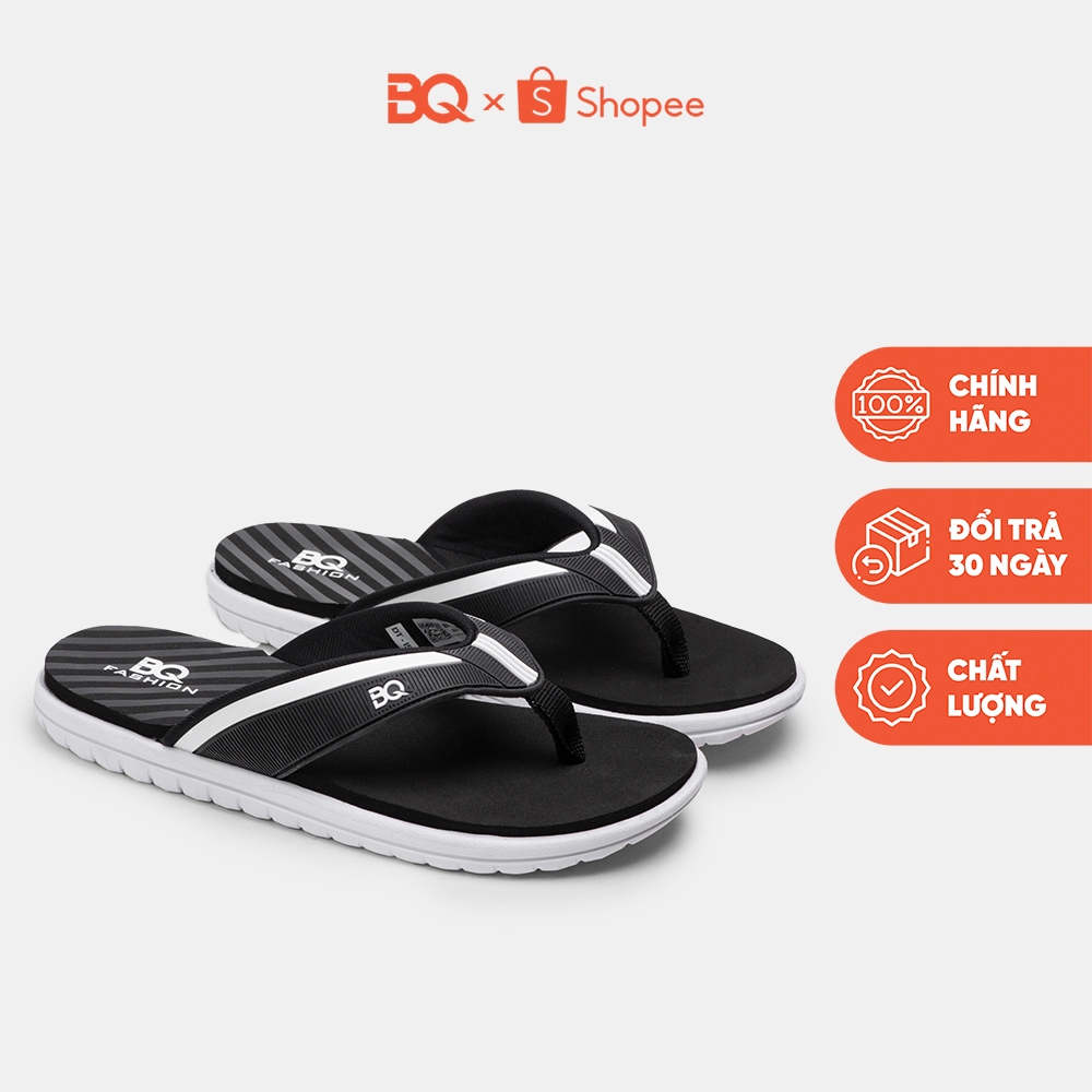 Dép xỏ ngón kẹp nam đế bằng nhiều màu êm nhẹ đi mưa BQ D BQ012