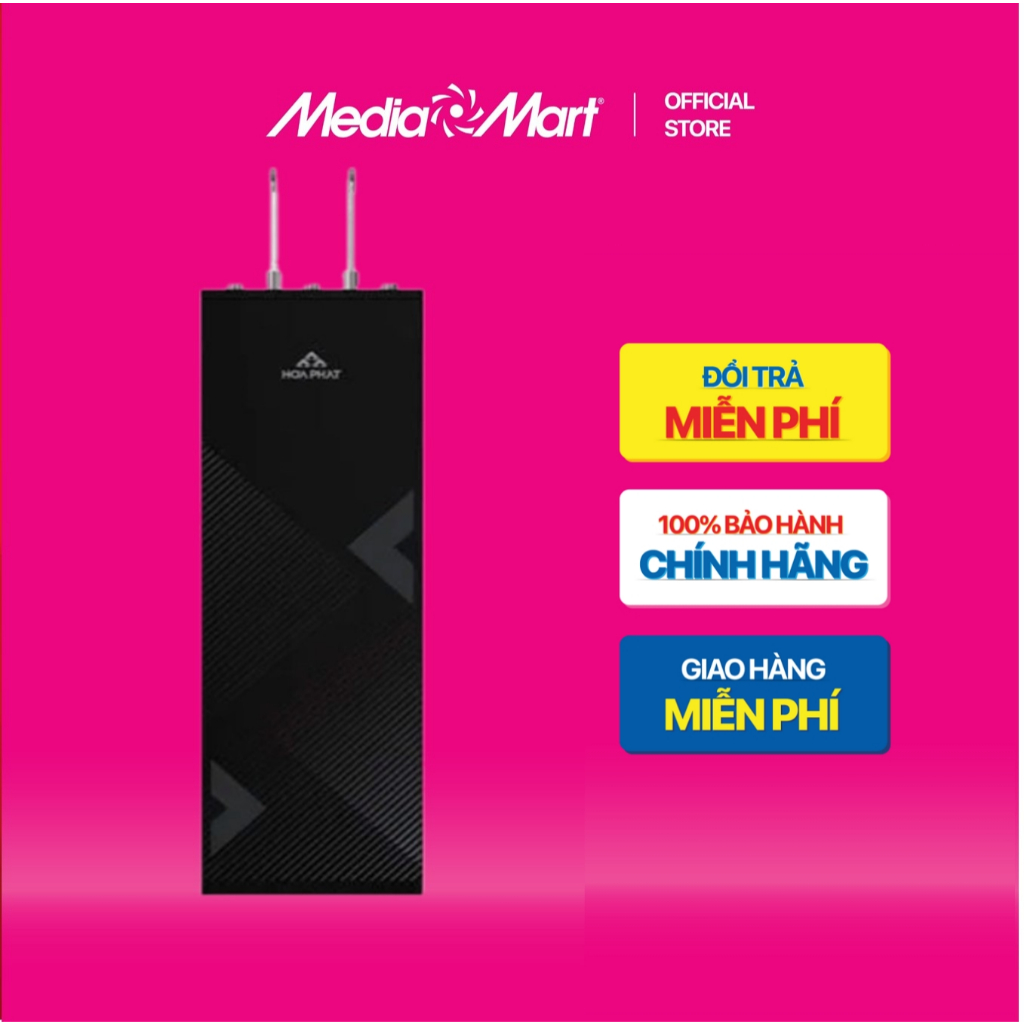 [ Mediamart Mall ] Máy lọc nước nóng lạnh RO 10 cấp Hòa Phát HPN633 BH chính hãng,Ship 0đ