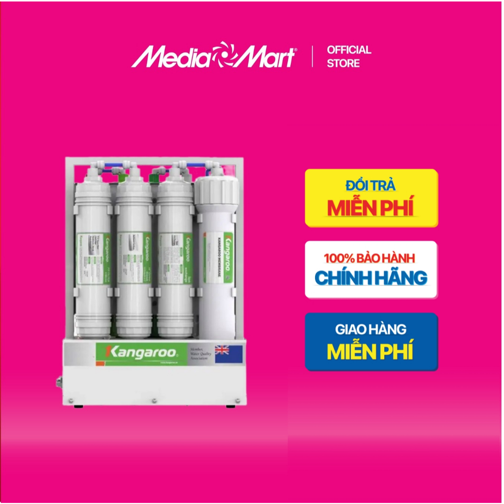 [ Mediamart Mall ] Máy lọc nước Kangaroo 9 cấp Hydrogen RO KGHP66 KV BH chính hãng,Ship 0đ