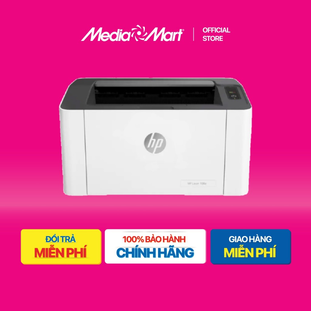 [ Mediamart Mall ] Máy in laser đen trắng HP 108A 4ZB79A (A4/A5/ USB) BH chính hãng,Ship 0đ