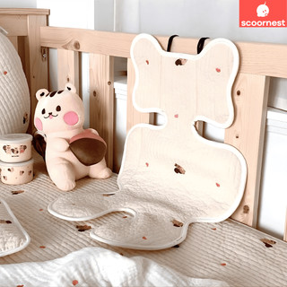 Tấm lót Xe Đẩy Phong Cách Hàn Quốc SCOORNEST Đệm Ngồi Cho Bé Chất Liệu Cotton Thiết Kế Mềm Mại, Không Bí Lưng