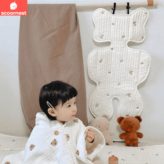 Tấm lót Xe Đẩy Phong Cách Hàn Quốc SCOORNEST Đệm Ngồi Cho Bé Chất Liệu Cotton Thiết Kế Mềm Mại, Không Bí Lưng