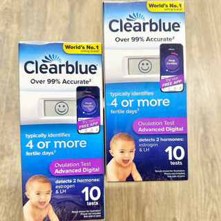 Que Clear Blue 2 hoặc 3 nấc hiển thị Úc
