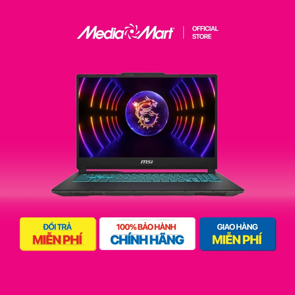 [ Mediamart Mall ] Laptop Gaming MSI Cyborg 15 A13UC-2088VN /i5-13420H/16GB/512GB/15.6"FHD/RTX 3050 