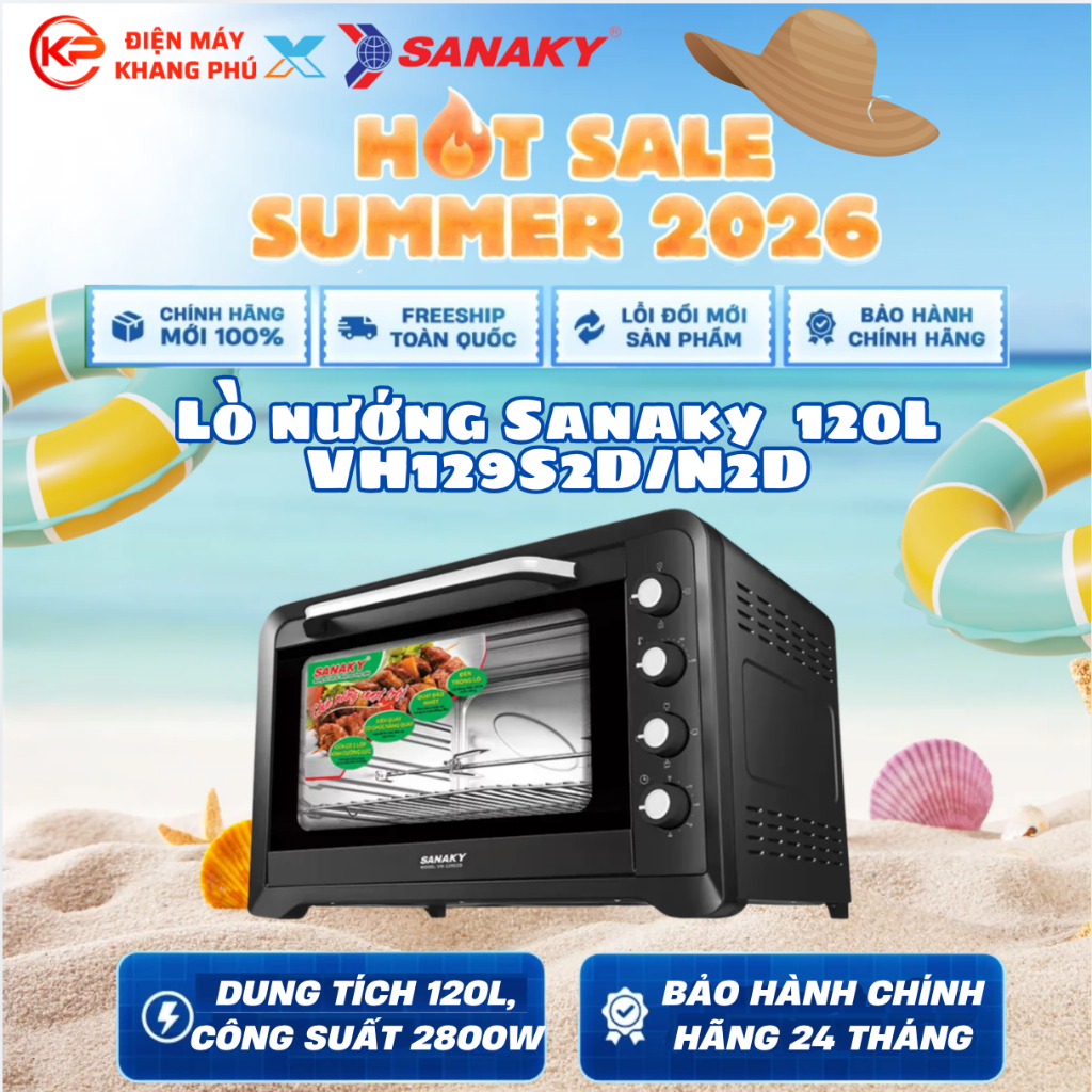 Lò nướng Sanaky 120L VH129S2D/N2D