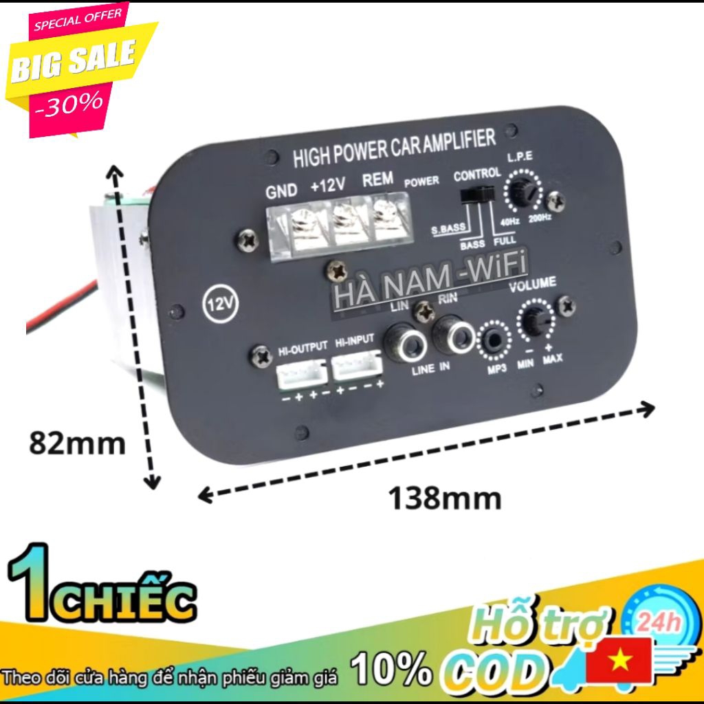 [HÀ NAM] BO mạch công suất Sub siêu trầm 12v-200w