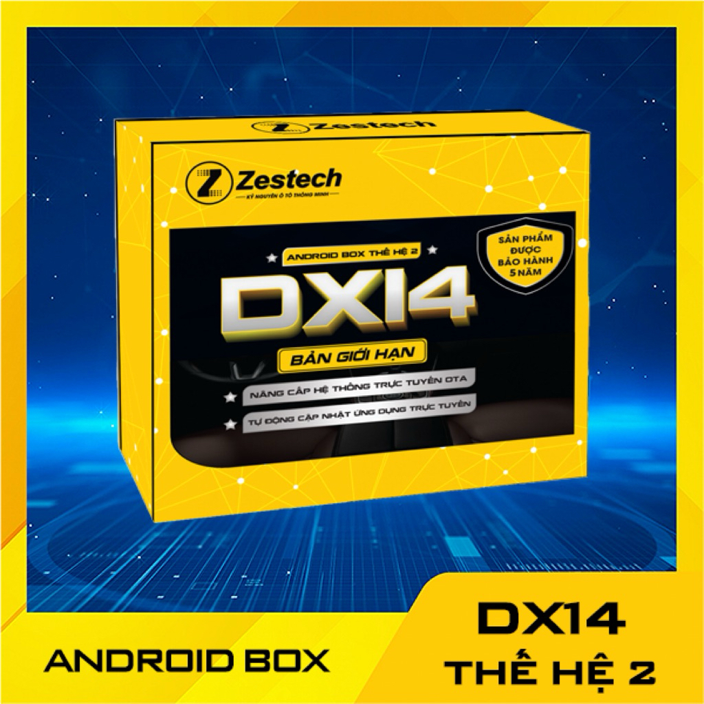 Android box Dx14 Plus thế hệ 2 cho ô tô, phiên bản mới nhất ram8/128gb android 13