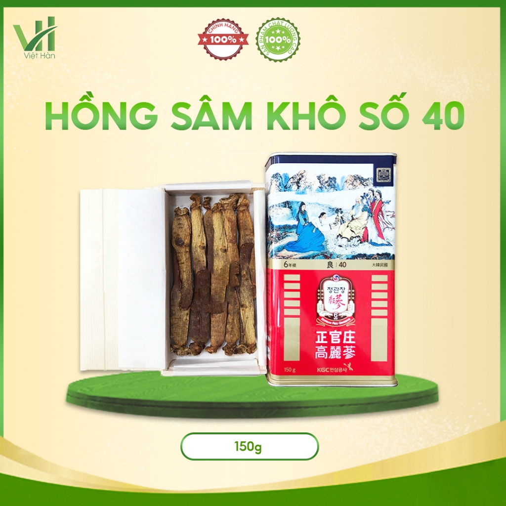 Hồng sâm khô số 40 150g Jung Kwan Jang