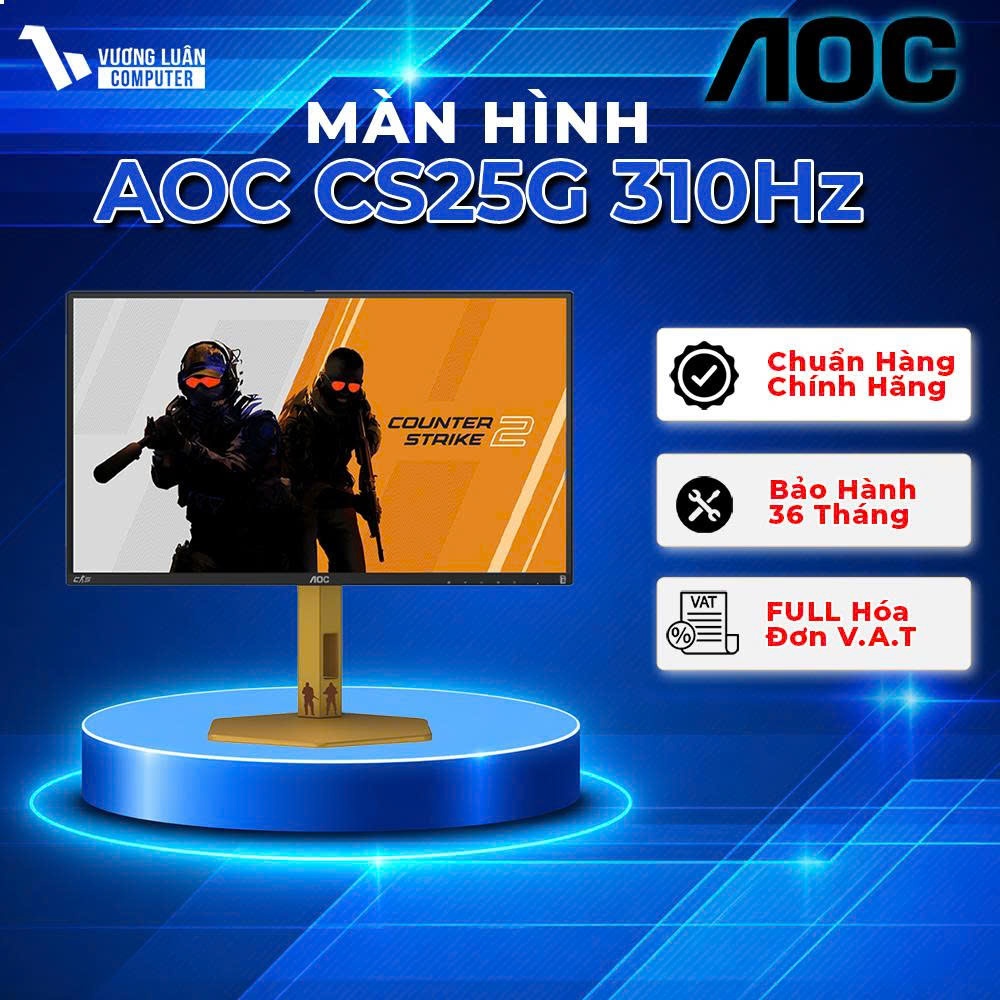 Màn Hình Gaming AOC CS25G 310Hz Bo mạch chủ Chính Hãng Full VAT giá tốt