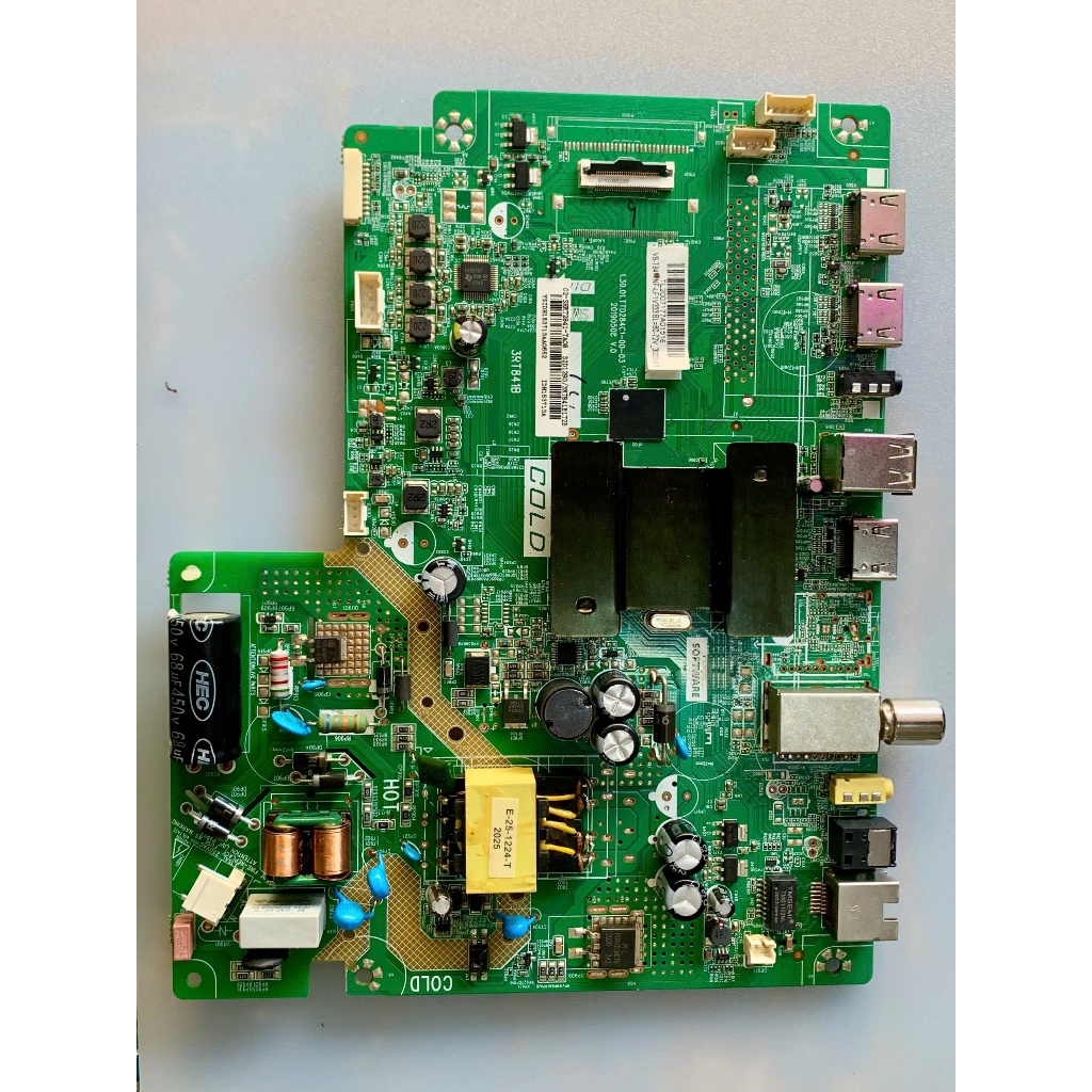 Bo main boar mạch linh kiện tivi tv Casper 33HG5000 nguồn, xử lý chung chính chủ khiển phím mắt loa