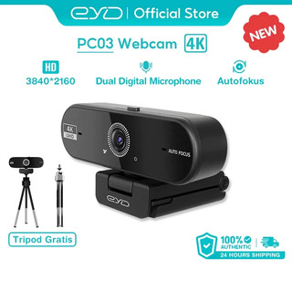 EYD PC03 4K Webcam Khả năng tái tạo màu sắc độ phân giải cao tự động lấy nét  hai micro