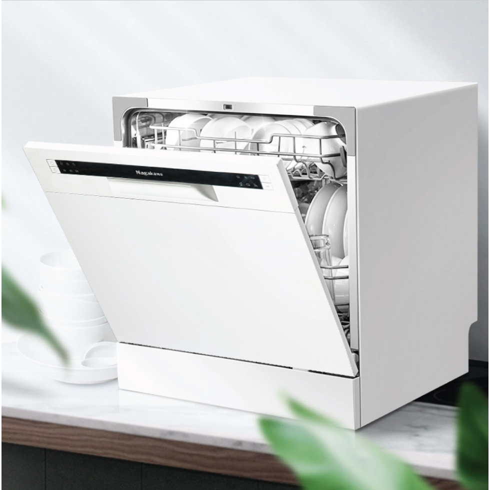 [CHÍNH HÃNG] Máy rửa bát mini 8 bộ Nagakawa NK8D61M - Đặt bàn hoặc âm tủ