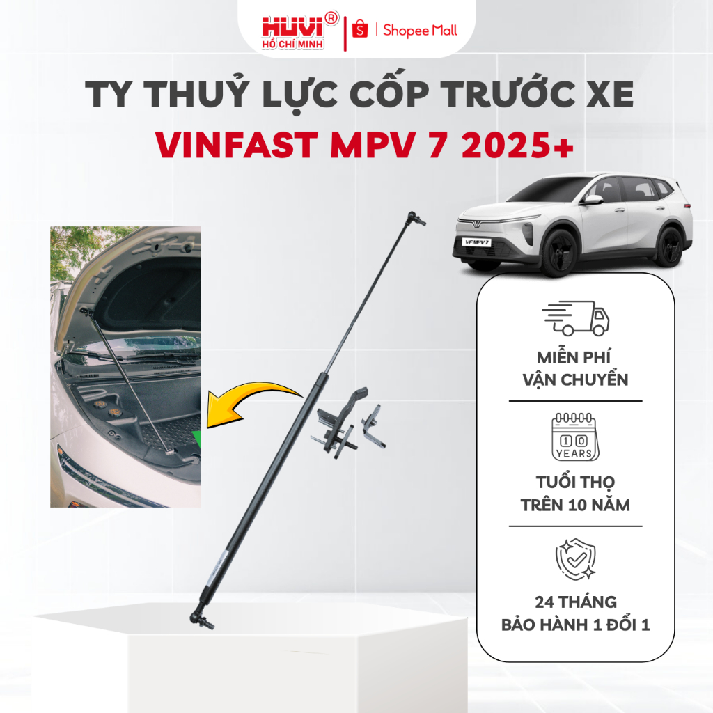 Ty Thủy Lực Cốp Trước Vinfast MPV 7 Huvi (2025+) Chất Liệu Kim Loại Cao Cấp HUVI HỒ CHÍ MINH