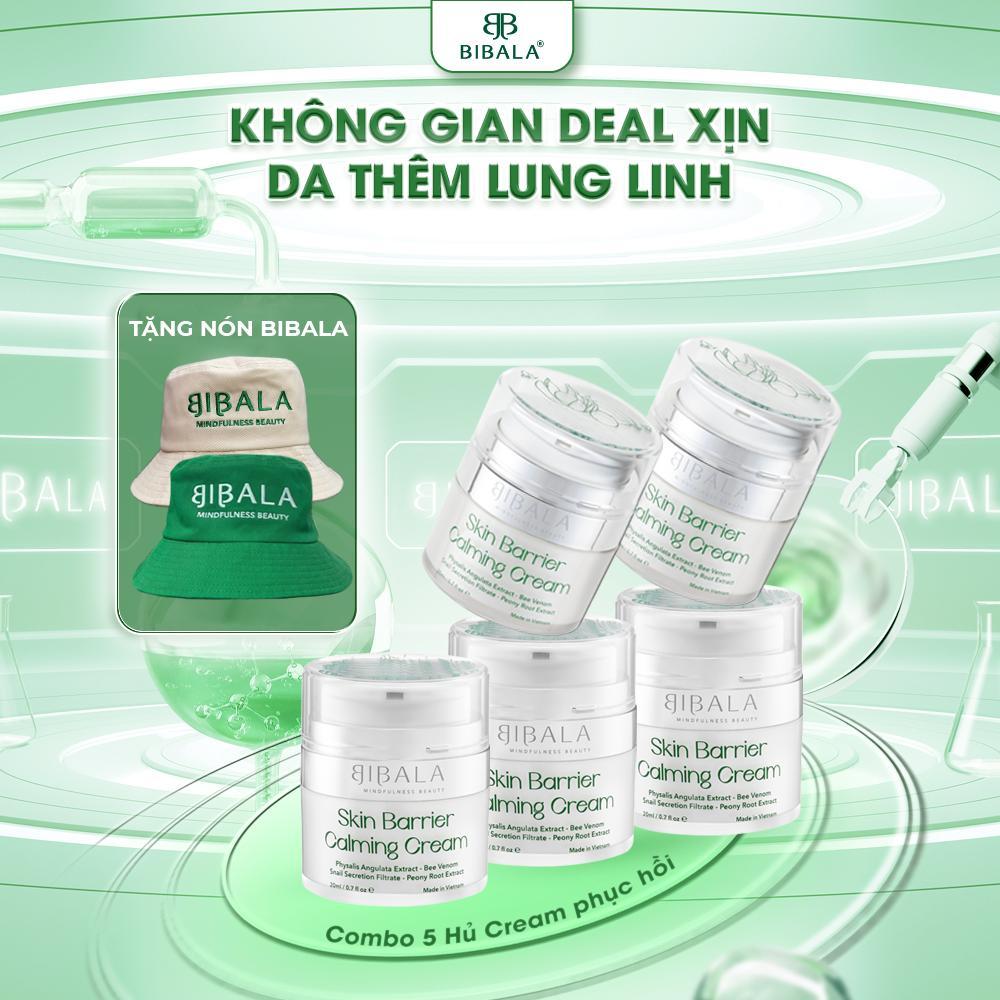 [COMBO 5] Kem dưỡng làm dịu da, dưỡng ẩm BIBALA SKIN BARRIER CALMING CREAM BIBALA
