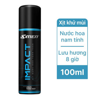 Xịt khử mùi hương nước hoa nam tính X-men Impact 100ml
