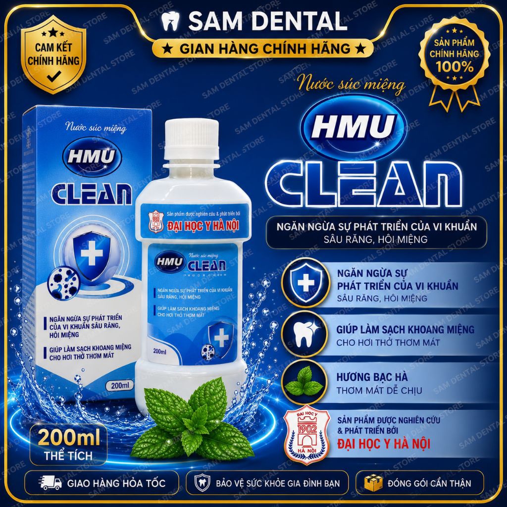Nước Súc Miệng HMU CLEAN 200ml