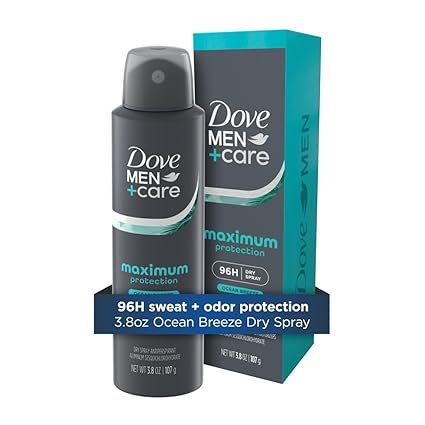 Xịt khử mùi Dove Men+Care Ocean Breeze Maximum Protection dành cho nam giới, giữ mùi suốt 96 giờ - 1