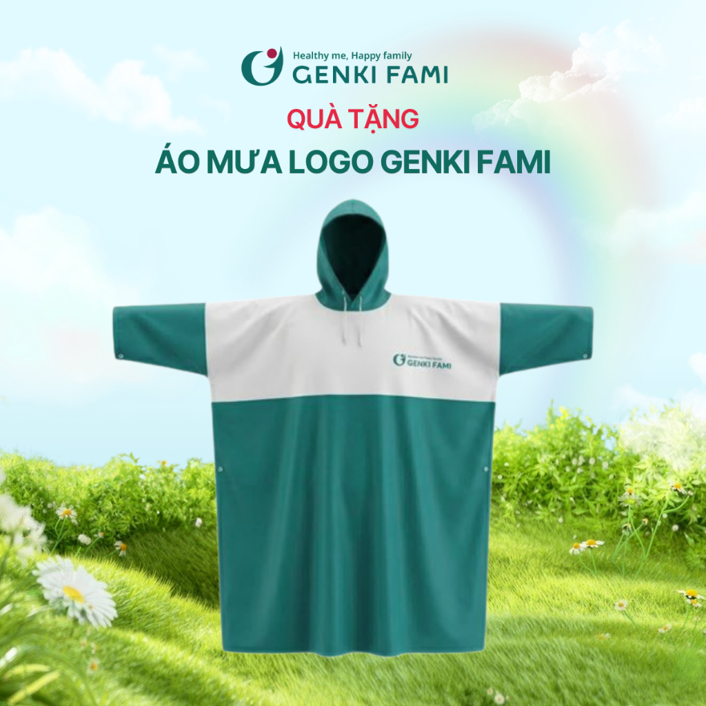 [ Quà Tặng] Áo Mưa Logo Genki Fami