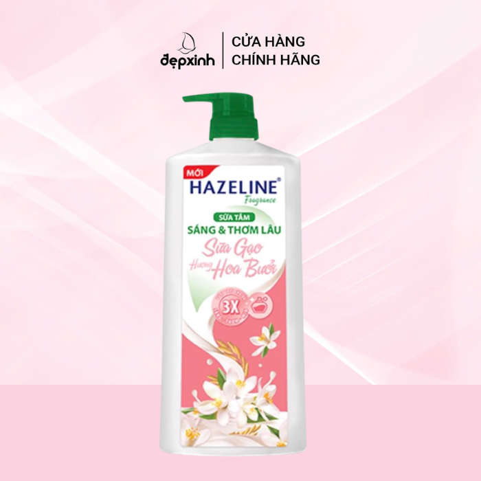 Sữa tắm dưỡng thể Hazeline sữa gạo hương hoa bưởi 800g