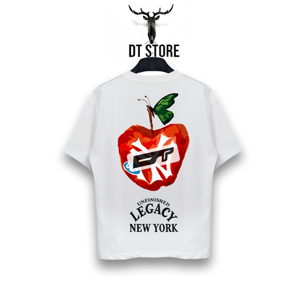 ÁO THUN MLB NEW YORK LEGACY APPLE COTTON CAO CẤP FORM RỘNG - DT STORE - MLB068