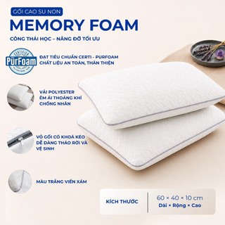 Gối cao su non MEMORY FOAM Samick Furniture - Giải pháp cho đau mỏi vai gáy